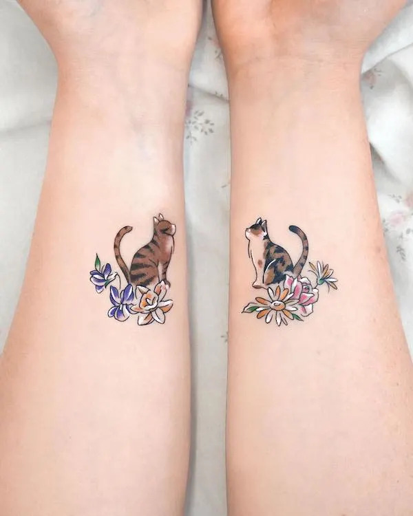 Arm Tattoo Ideas For Women With Cats