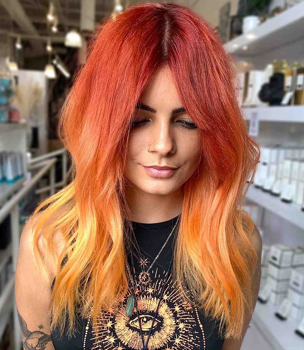 Auburn Orange Melt Hair Color