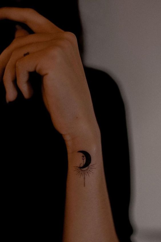Black Sun And Moon Tattoo