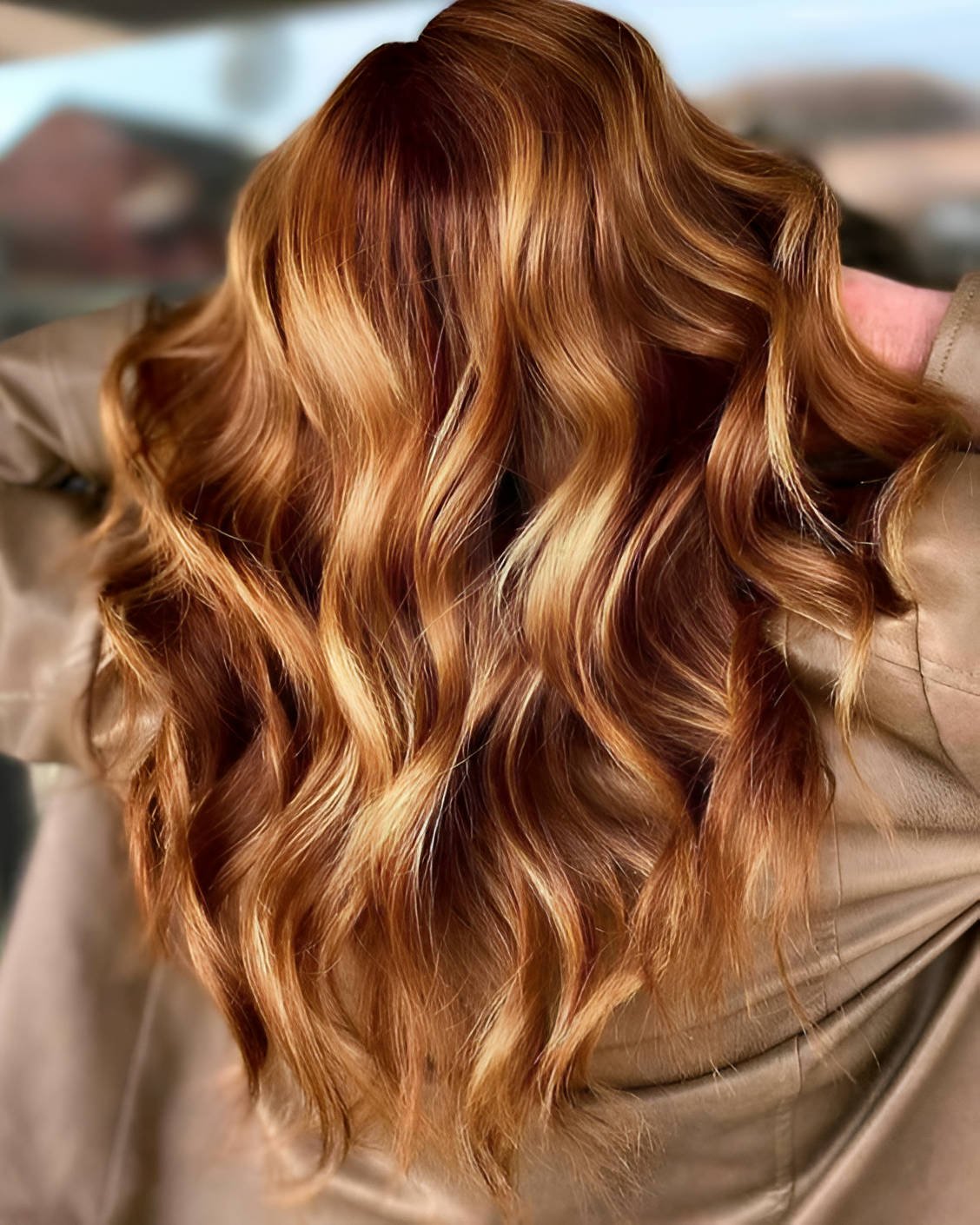 Carefree Curls With Caramel Highlights