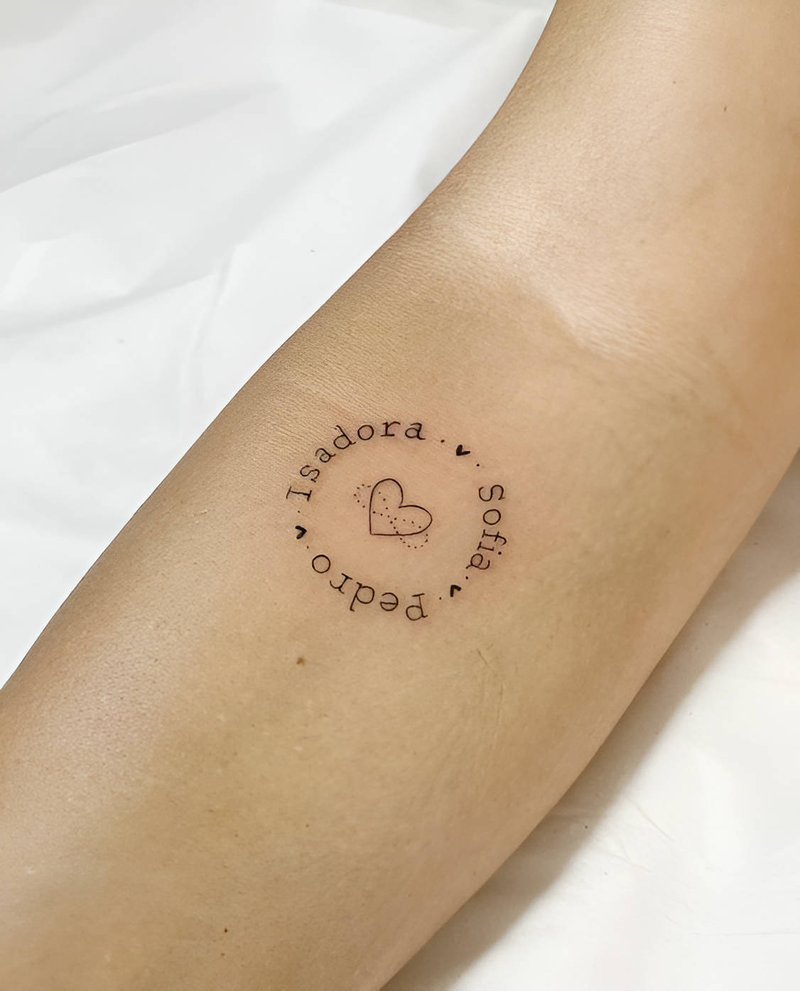 Circle Phrase Tattoo