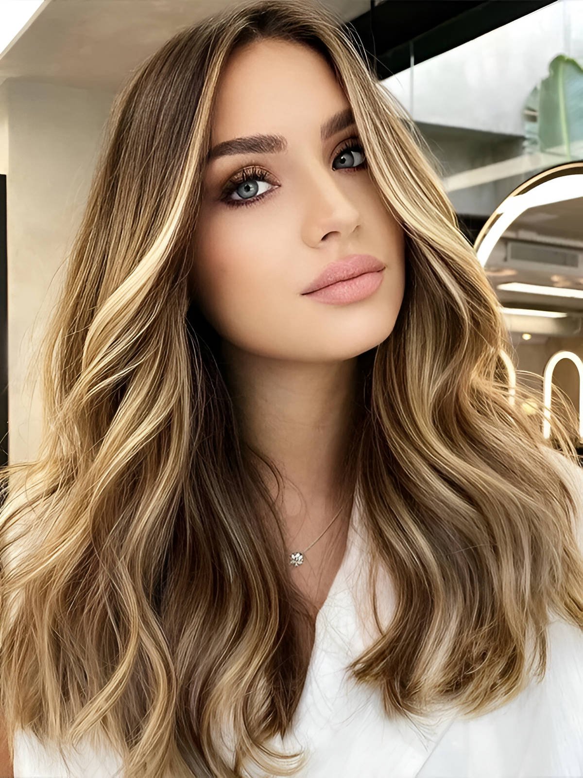 Classy Waves With Light Caramel Highlights