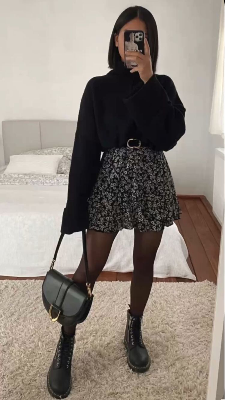 Cute Black Fall Outfit