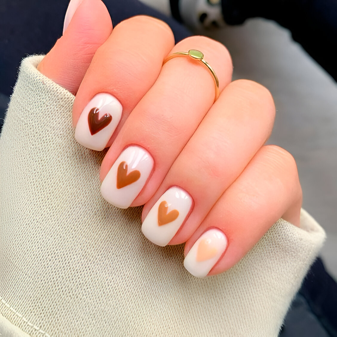 Cute Orange Hearts