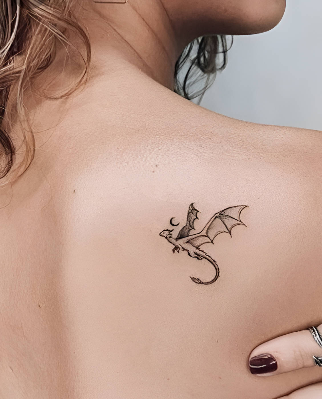 Dragon Shoulder Tattoo For Girls