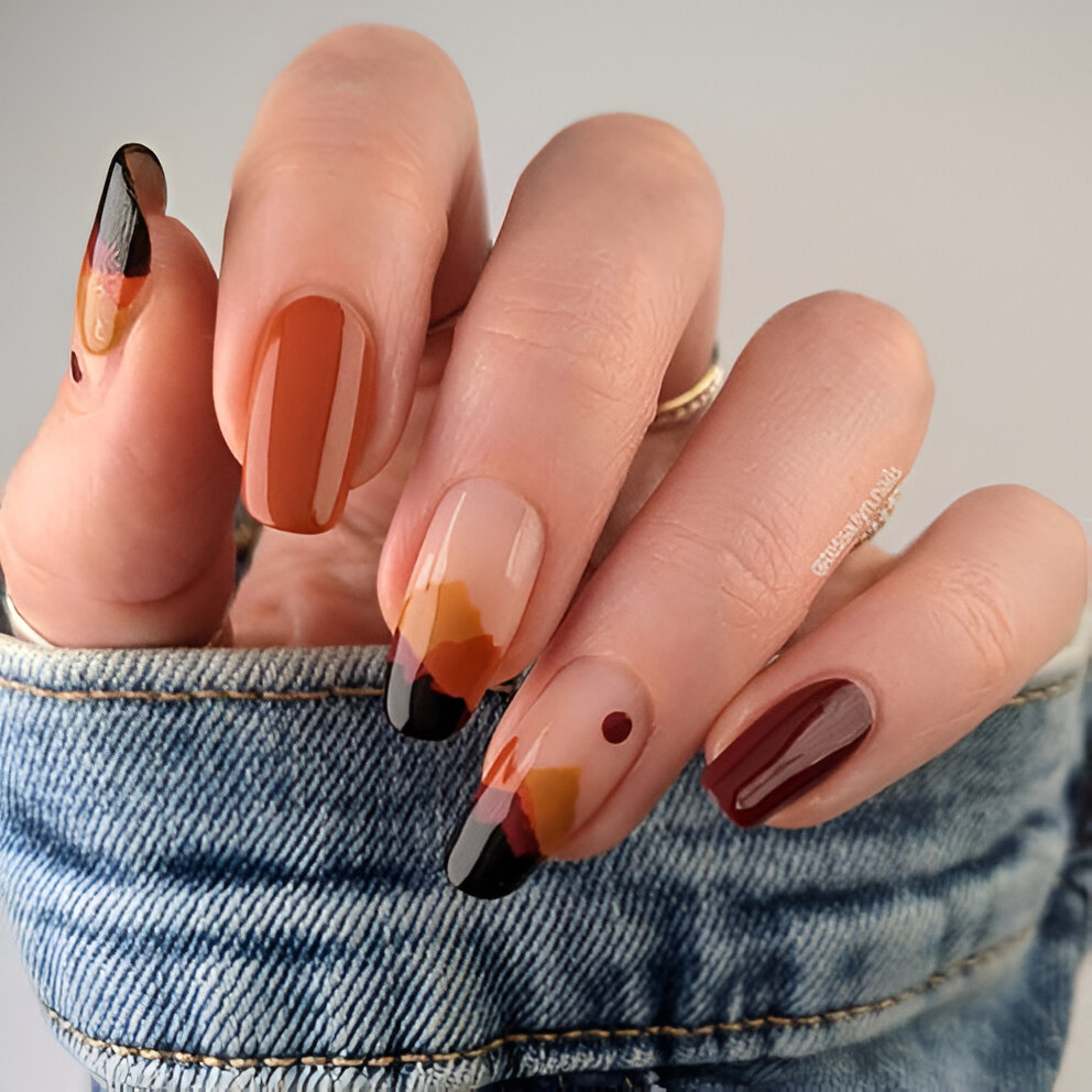 Fall French Tips