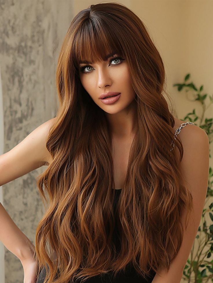 Long Brown Hair With Waves