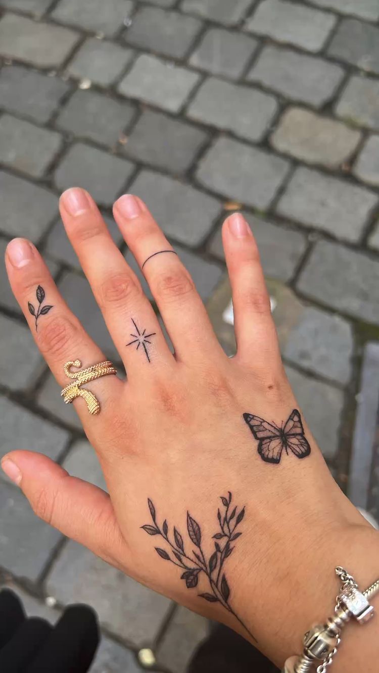 Mix-And-Match Small Hand Tattoo Ideas For Women