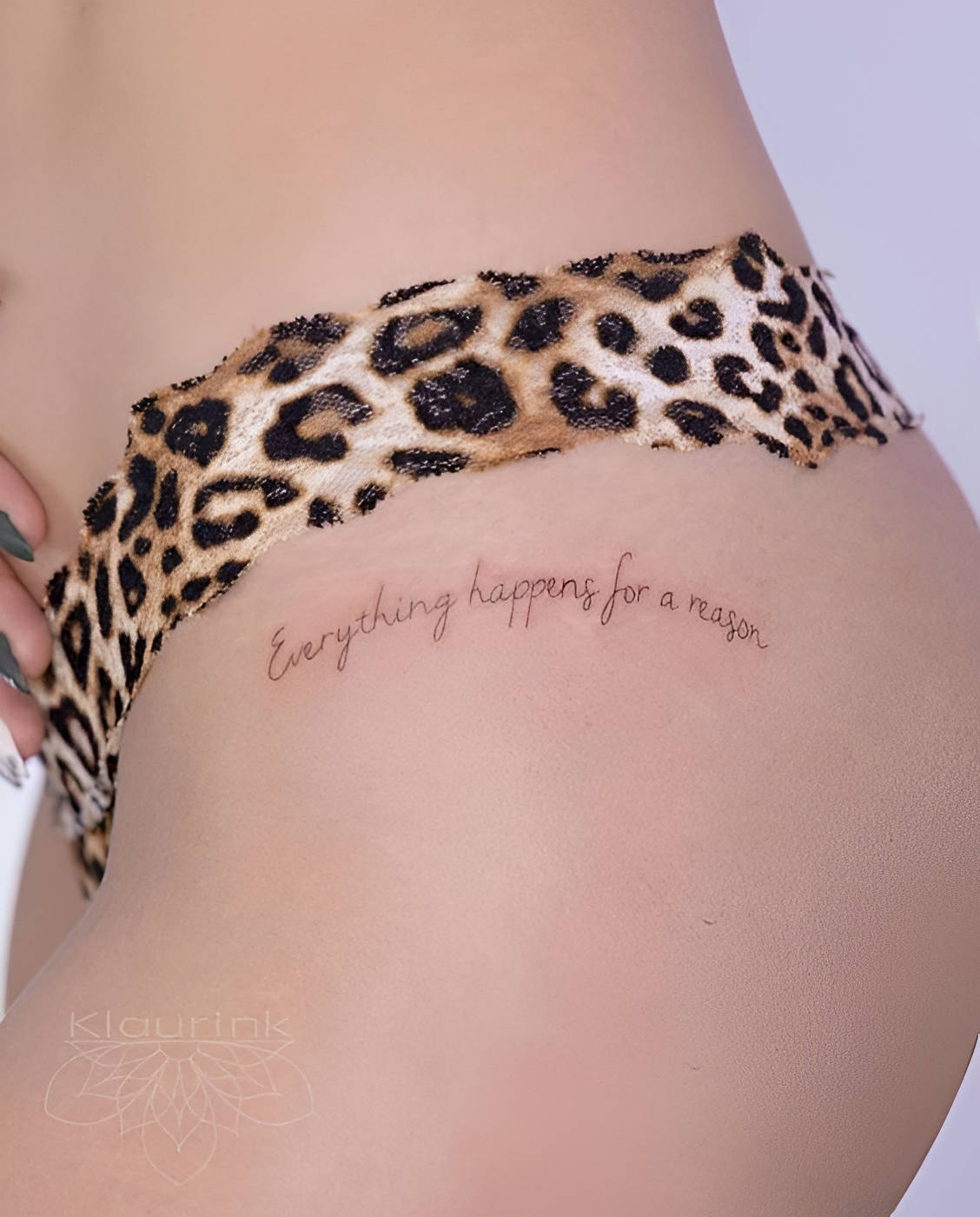 Quote Thigh Tattoo