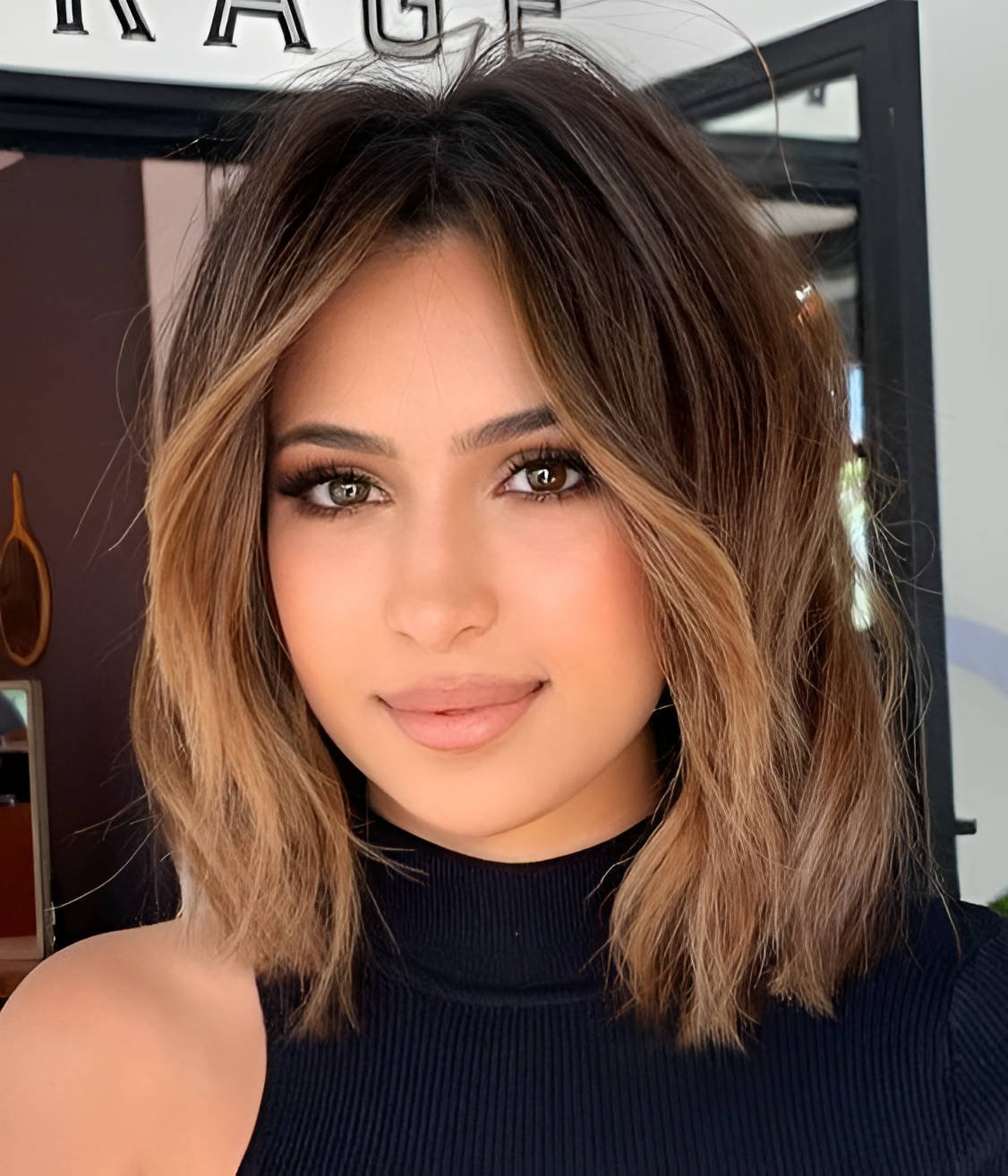 Short Bob With Middle Part