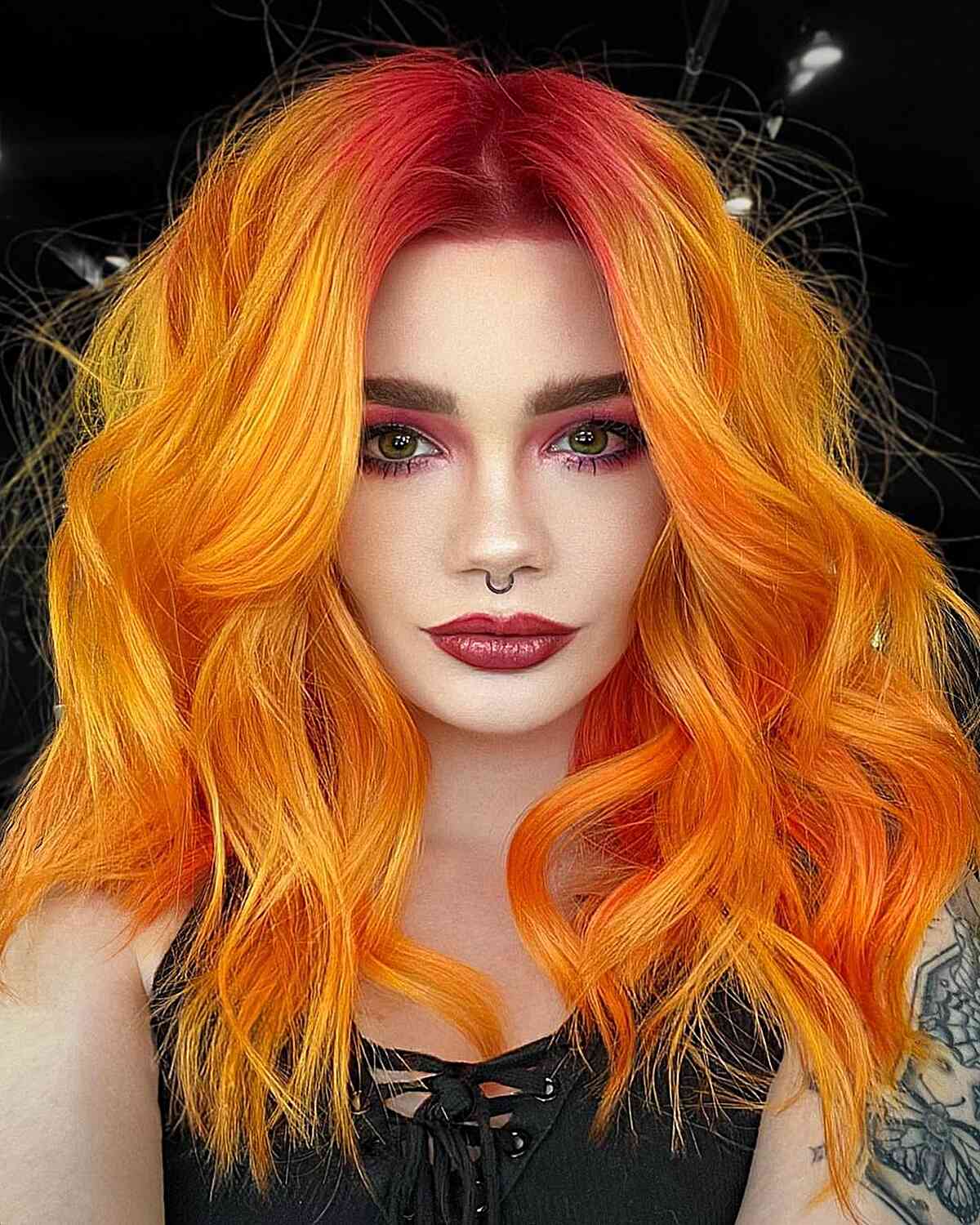Wavy Orange Hair