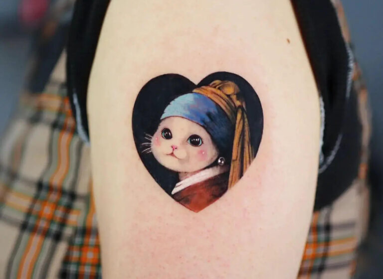 25+ Adorable Cat Tattoos That Will Melt Everyone’s Hearts