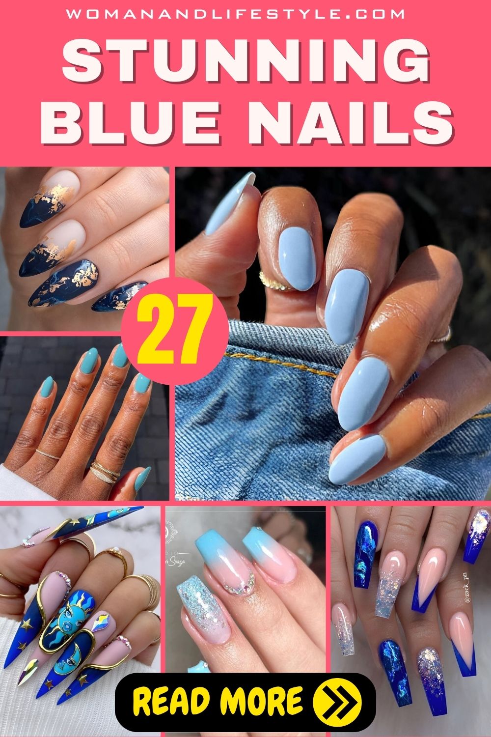 27 Stunning Blue Nails To Inspire Your Future Mani Makeover - Beauty ...