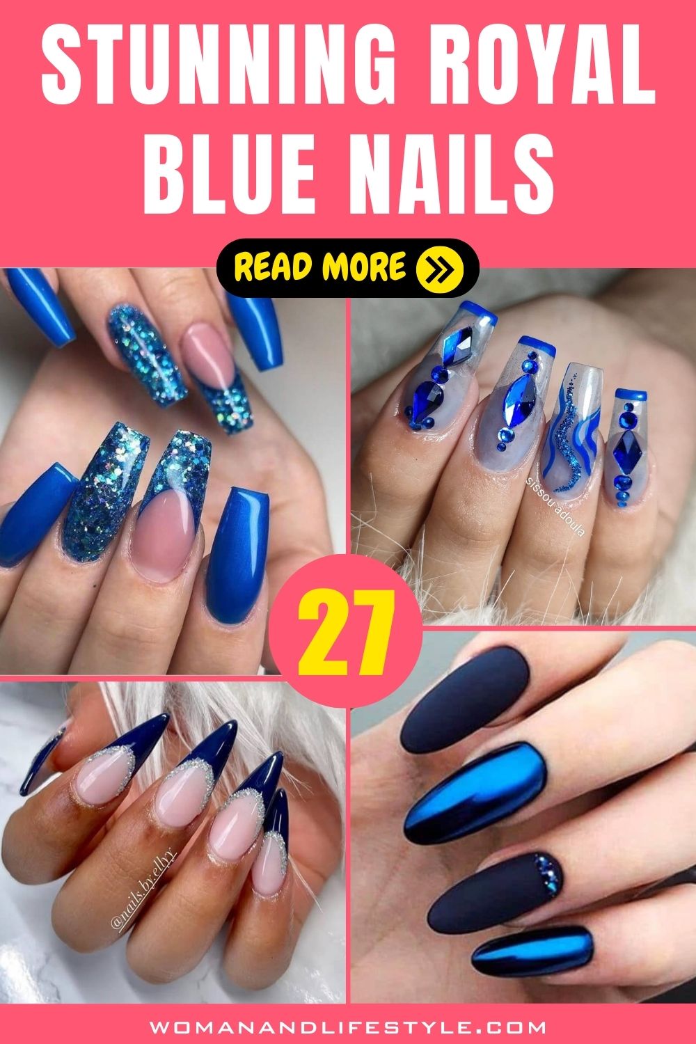 27 Stunning Royal Blue Nails To Embrace Your Inner Queen - Beauty ...