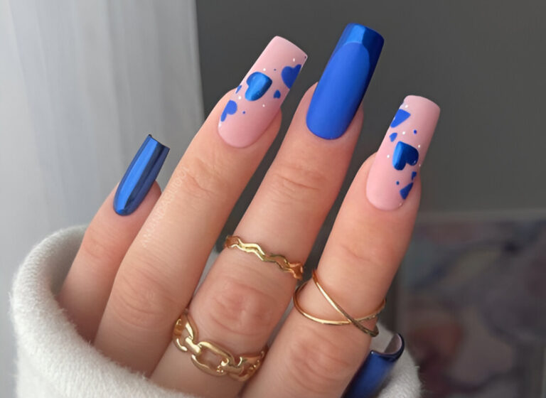 27 Gorgeous Blue Acrylic Nails To Copy On Your Next Salon Trip