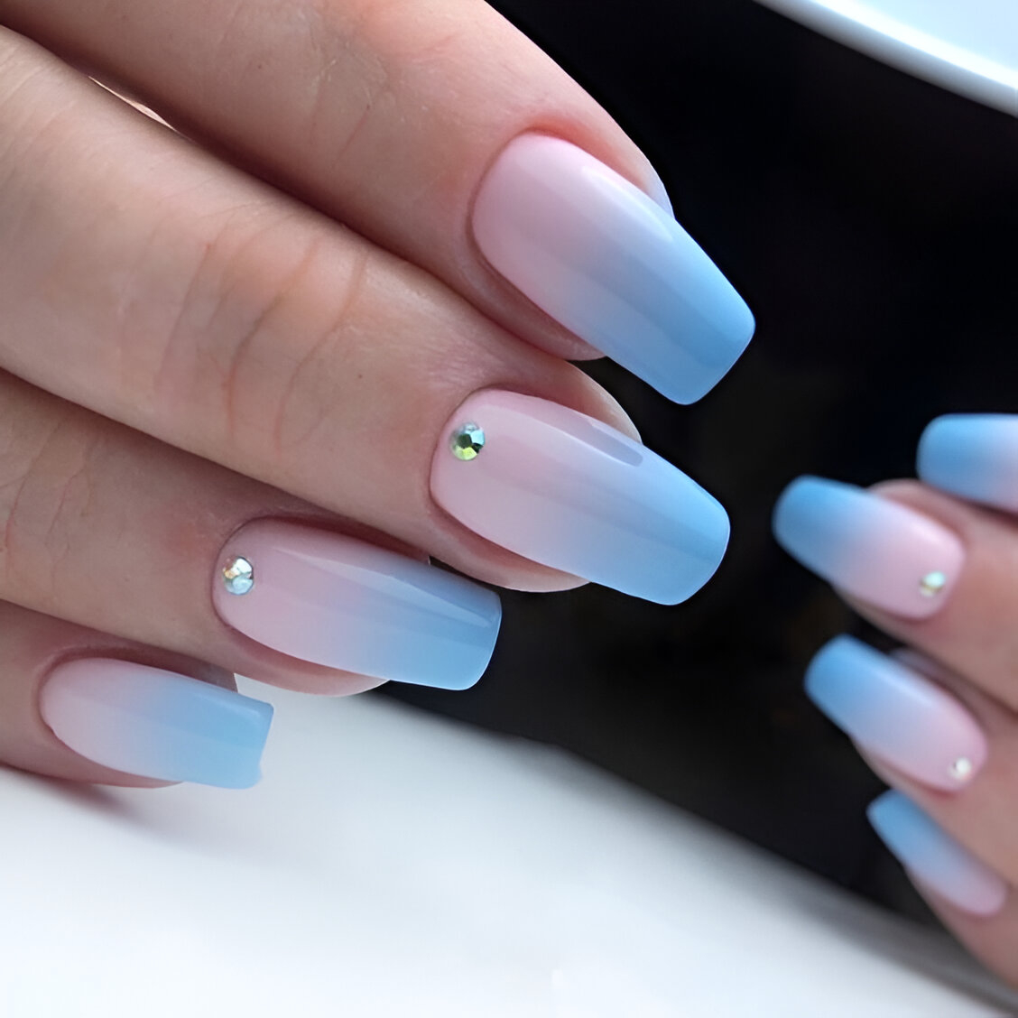 Baby Blue Ombre