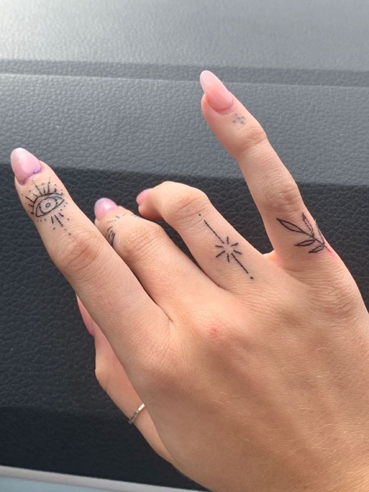 Badass Finger Tattoos