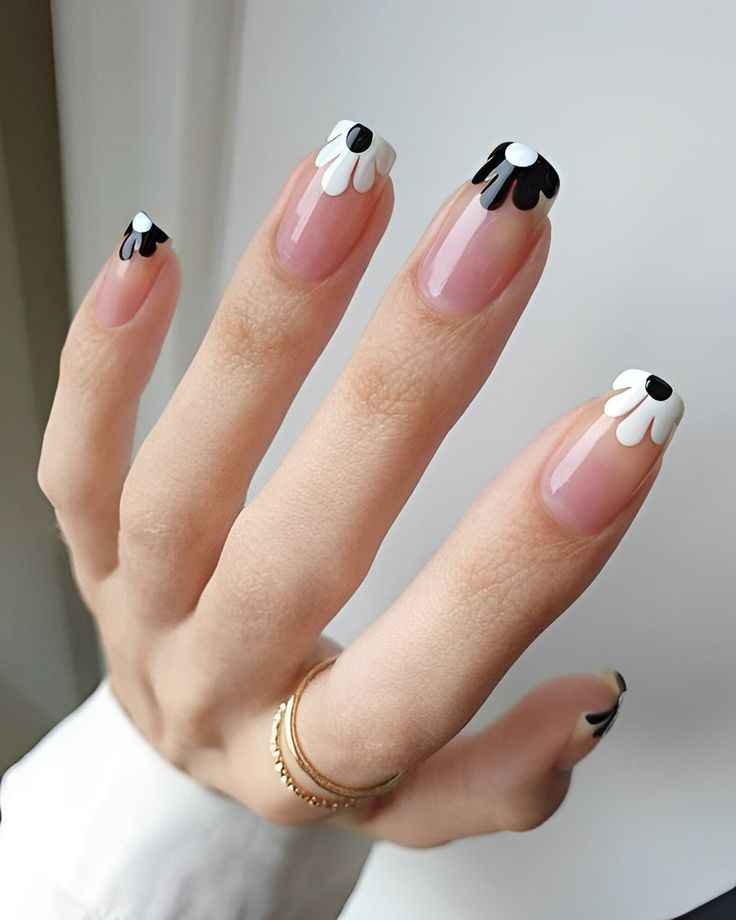 Black And White Daisy Tips