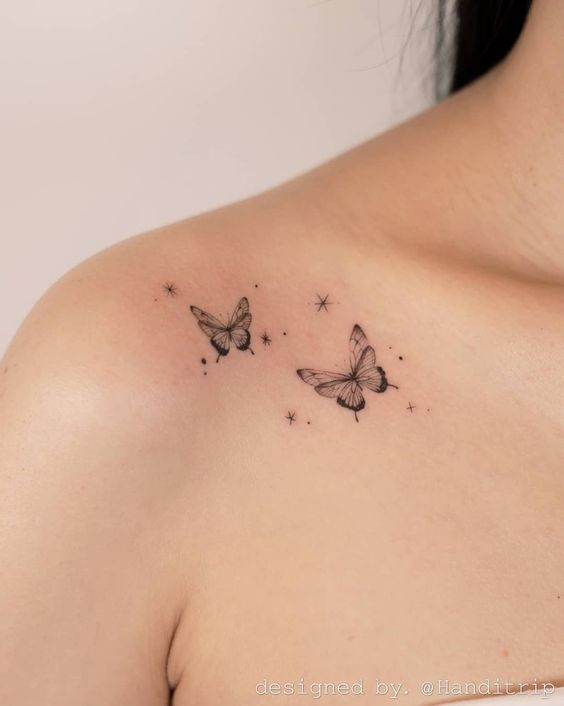 Butterfly Collarbone Ink