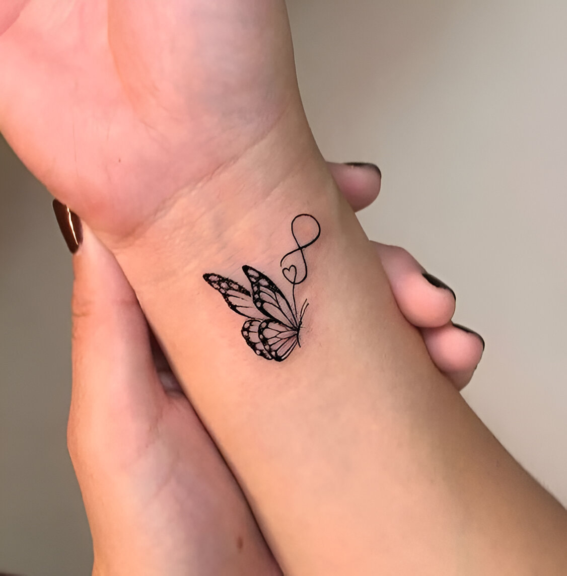 Butterfly Wrist Tattoo