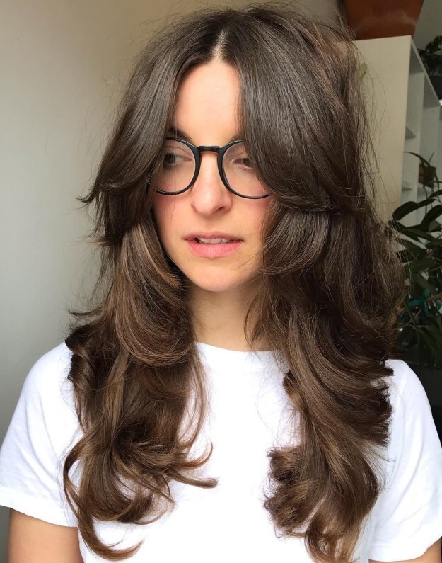 Classy Brunette Layered Haircuts For Long Hair