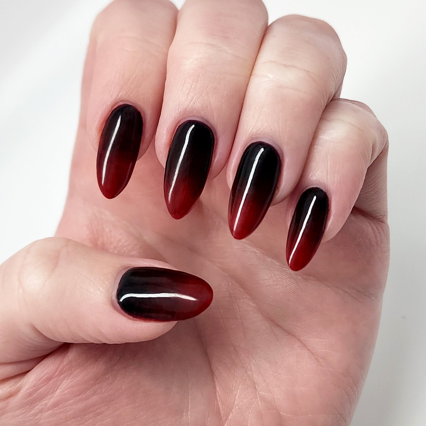 Classy Red Ombre Tips
