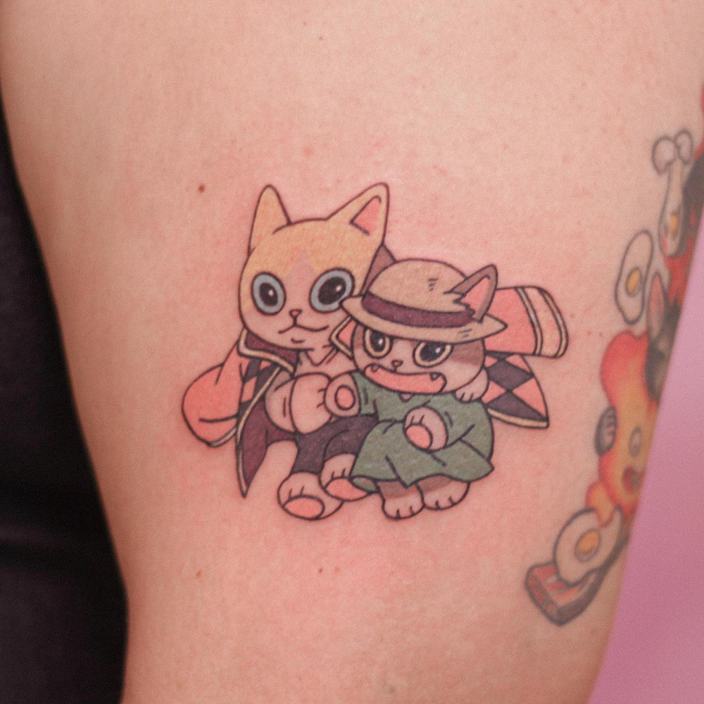 Fun And Cute Cat Tattoo