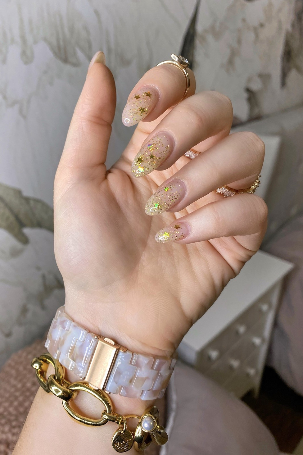 Fun Starry French Tips