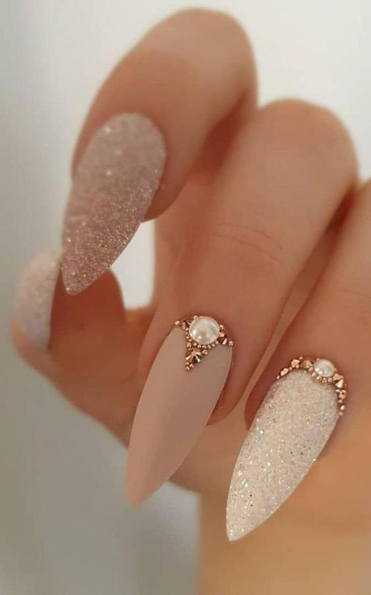 Glamorous Gemstone Nails
