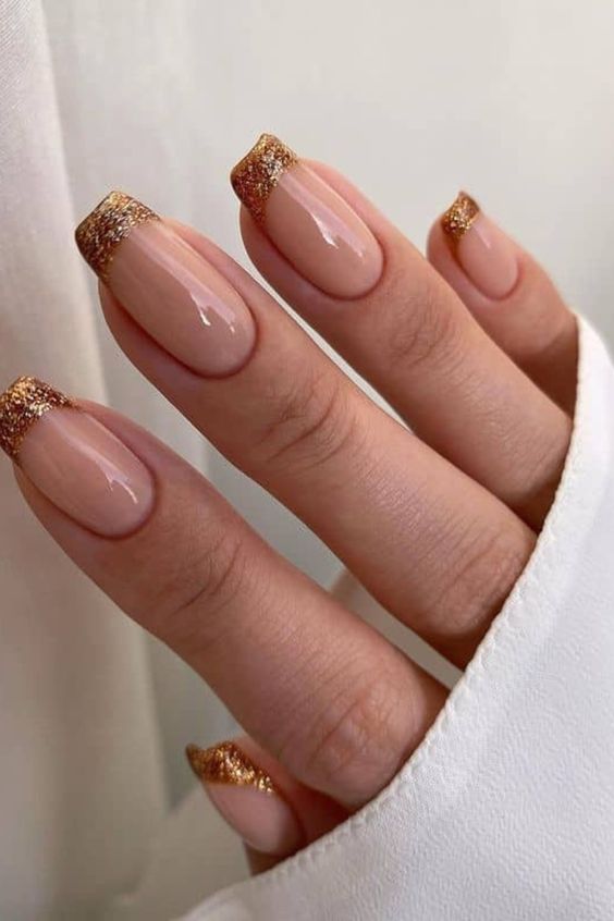 Gold French Tips