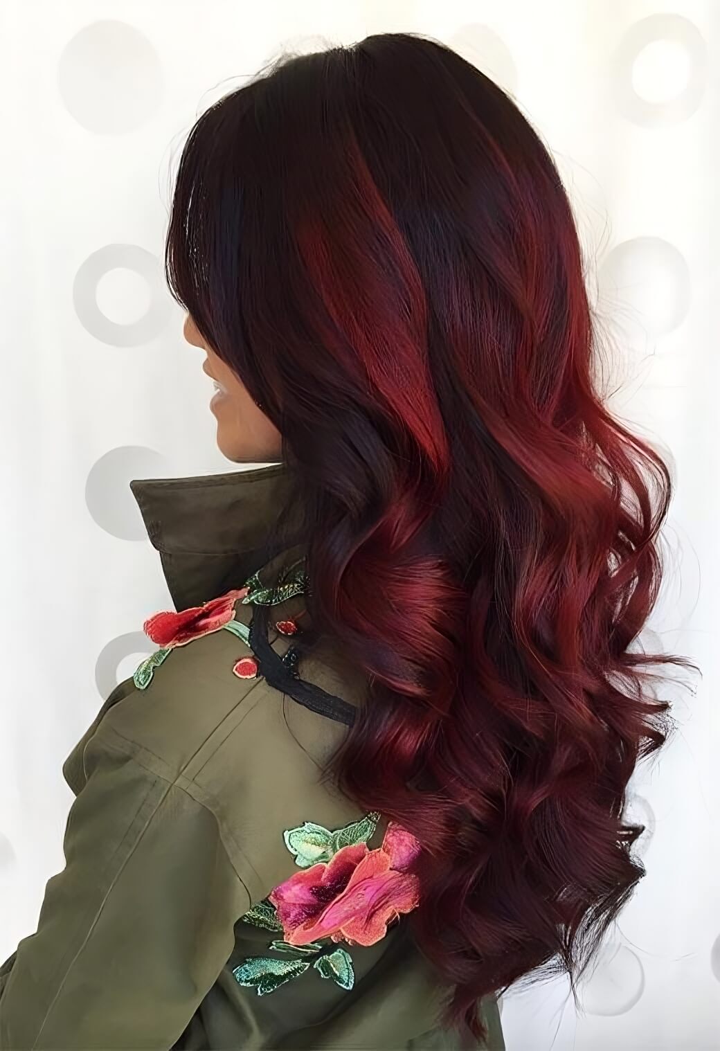 Maroon And Red Wine Curls