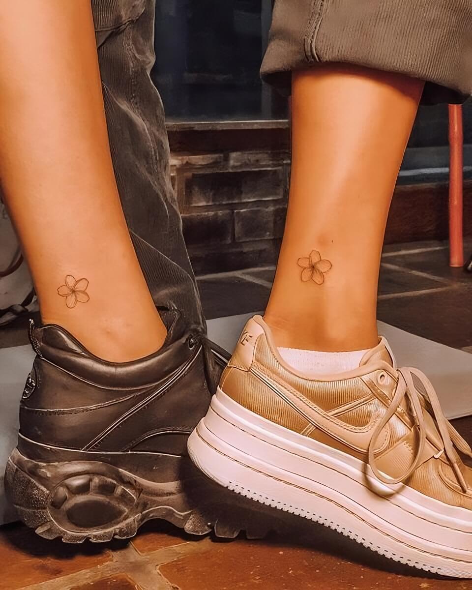 Matching Ankle Tattoos For Best Friends