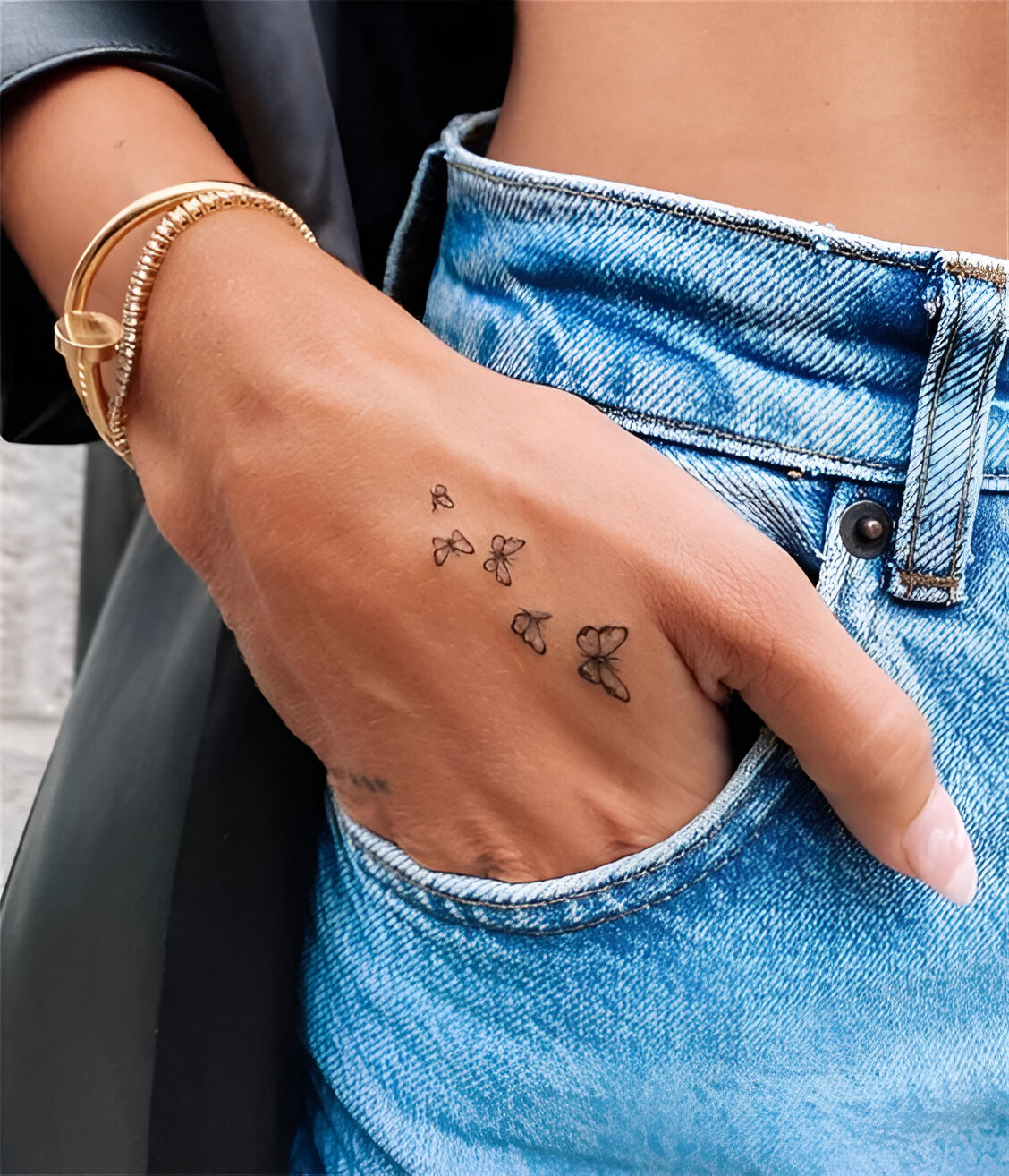 Minimalist Hand Tattoos With Butterflies