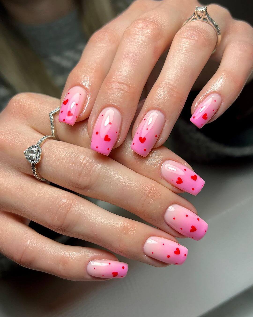 Pink Ombre French Tips