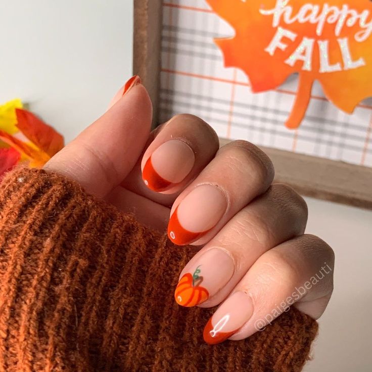 Pumpkin French Tips