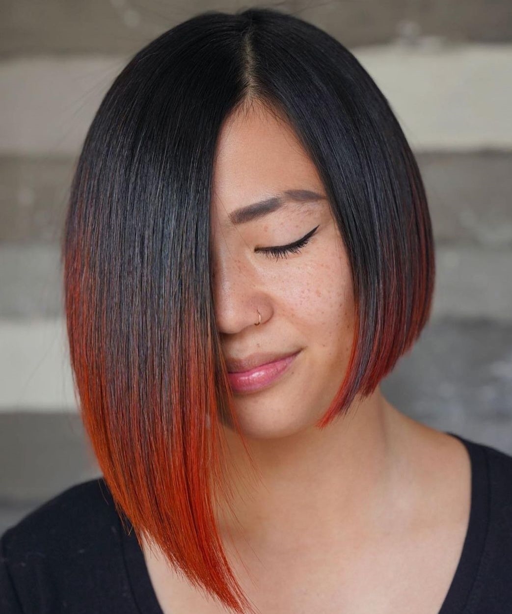 Red Ombre Tips