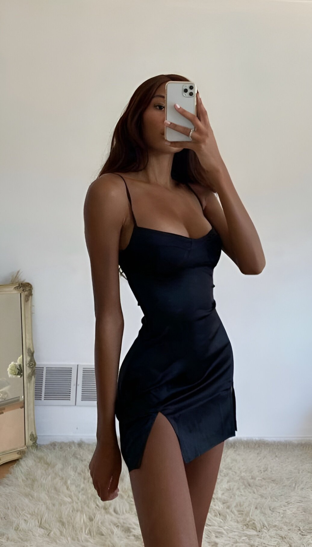 Short Black Dress With Slit