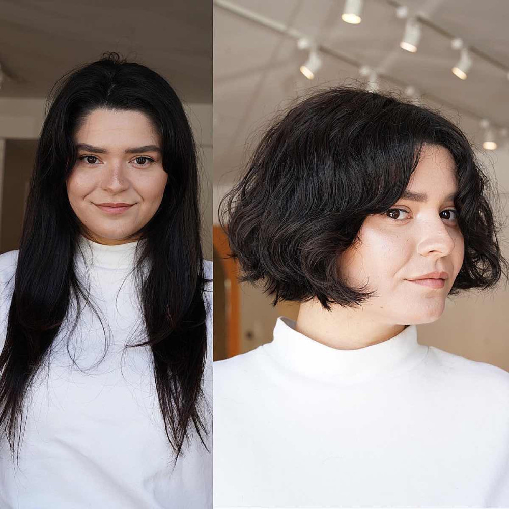 Short Wavy Haircuts For Round Face