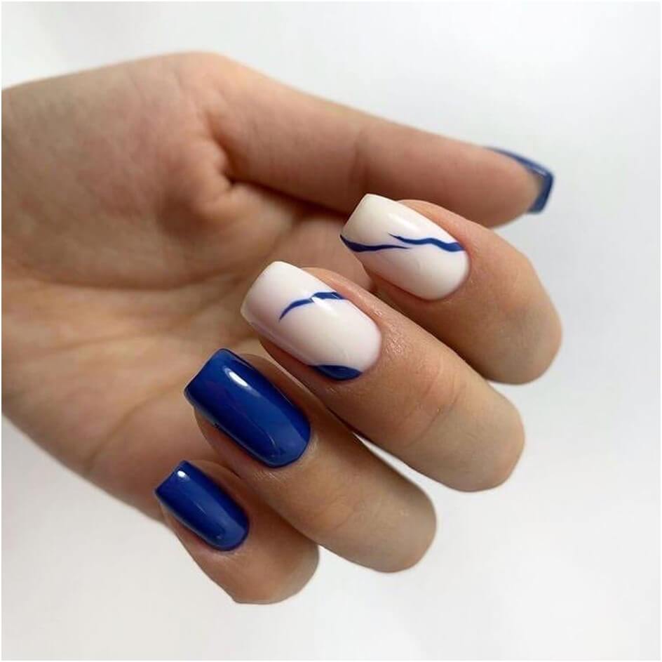Simple Blue And White