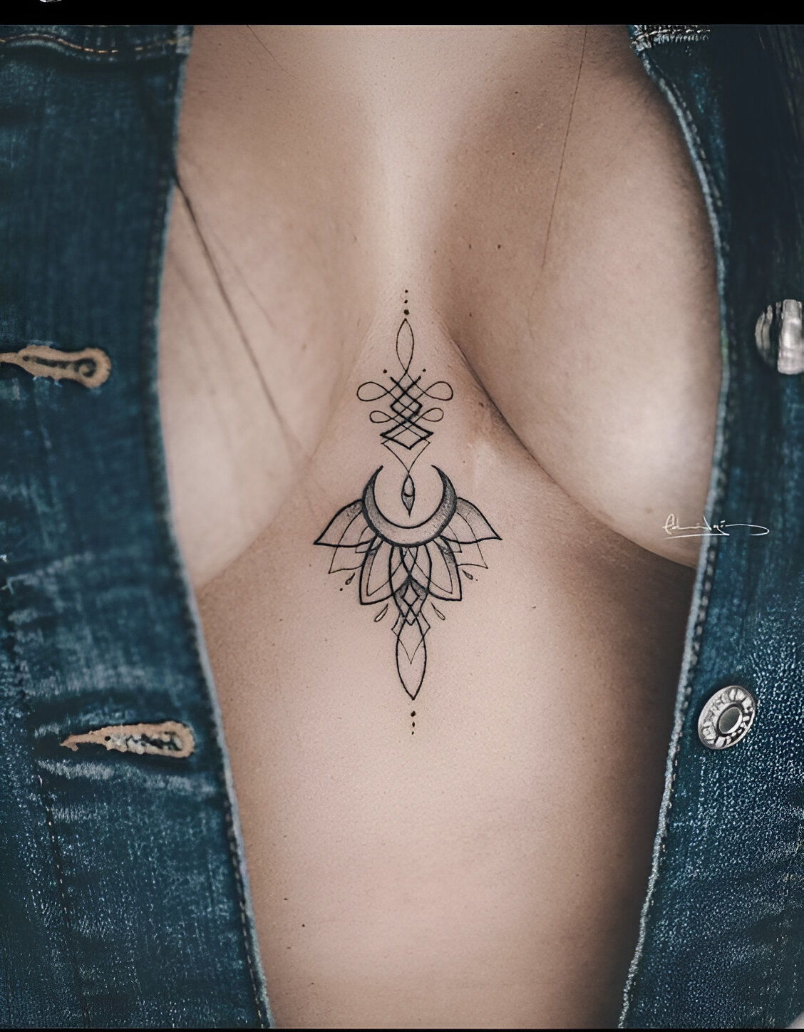 Tribal Moon Tattoo