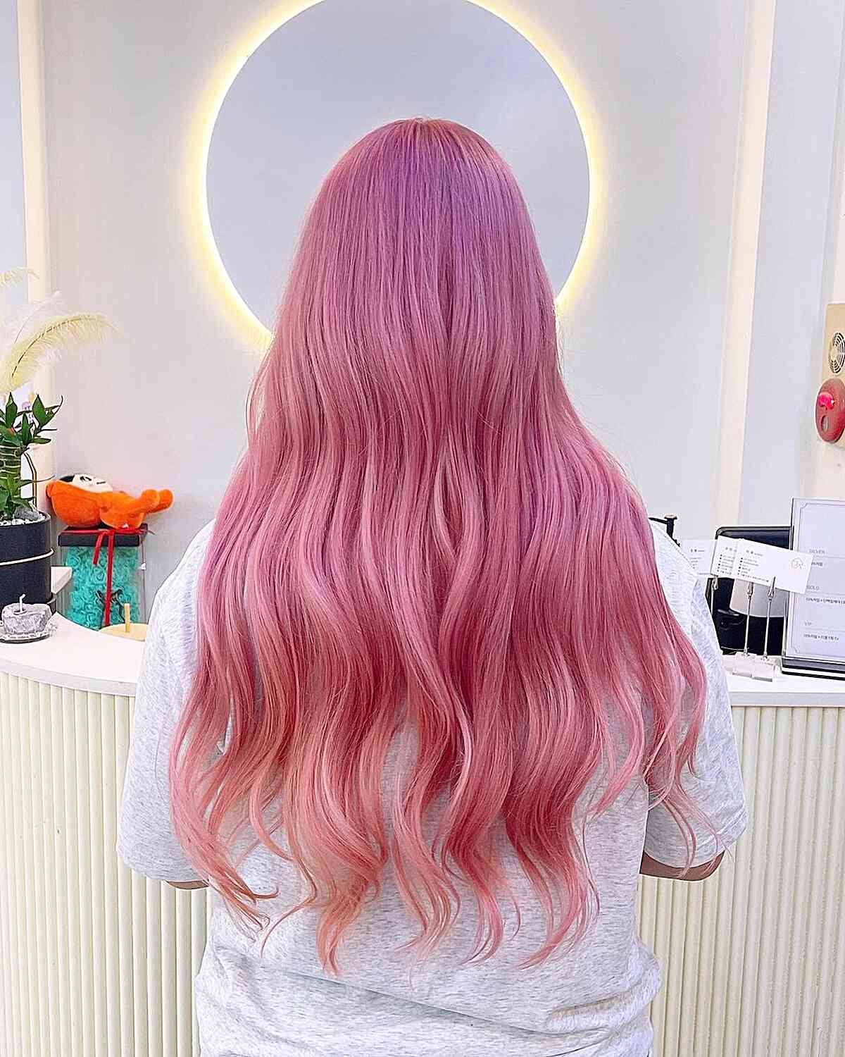 Vibrant Pink Hair Color