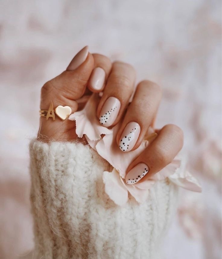 White Animal-Accented Nails