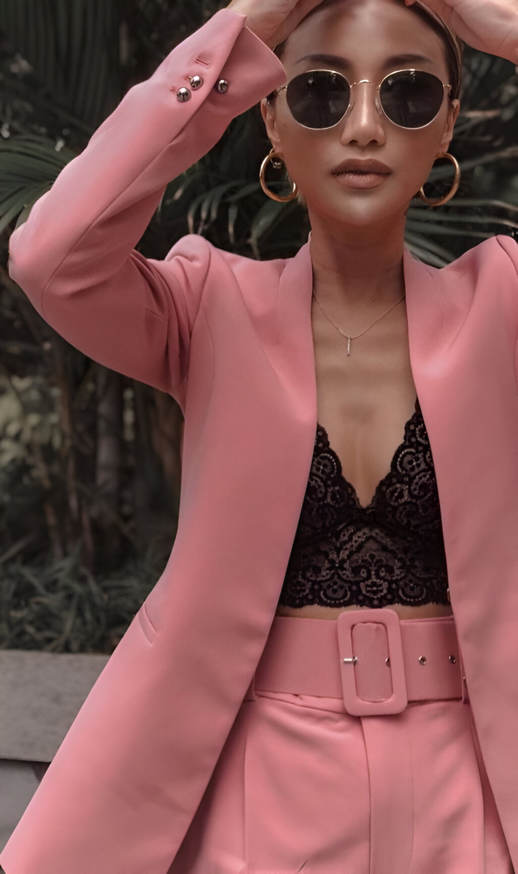 Bralette With Pink Suit