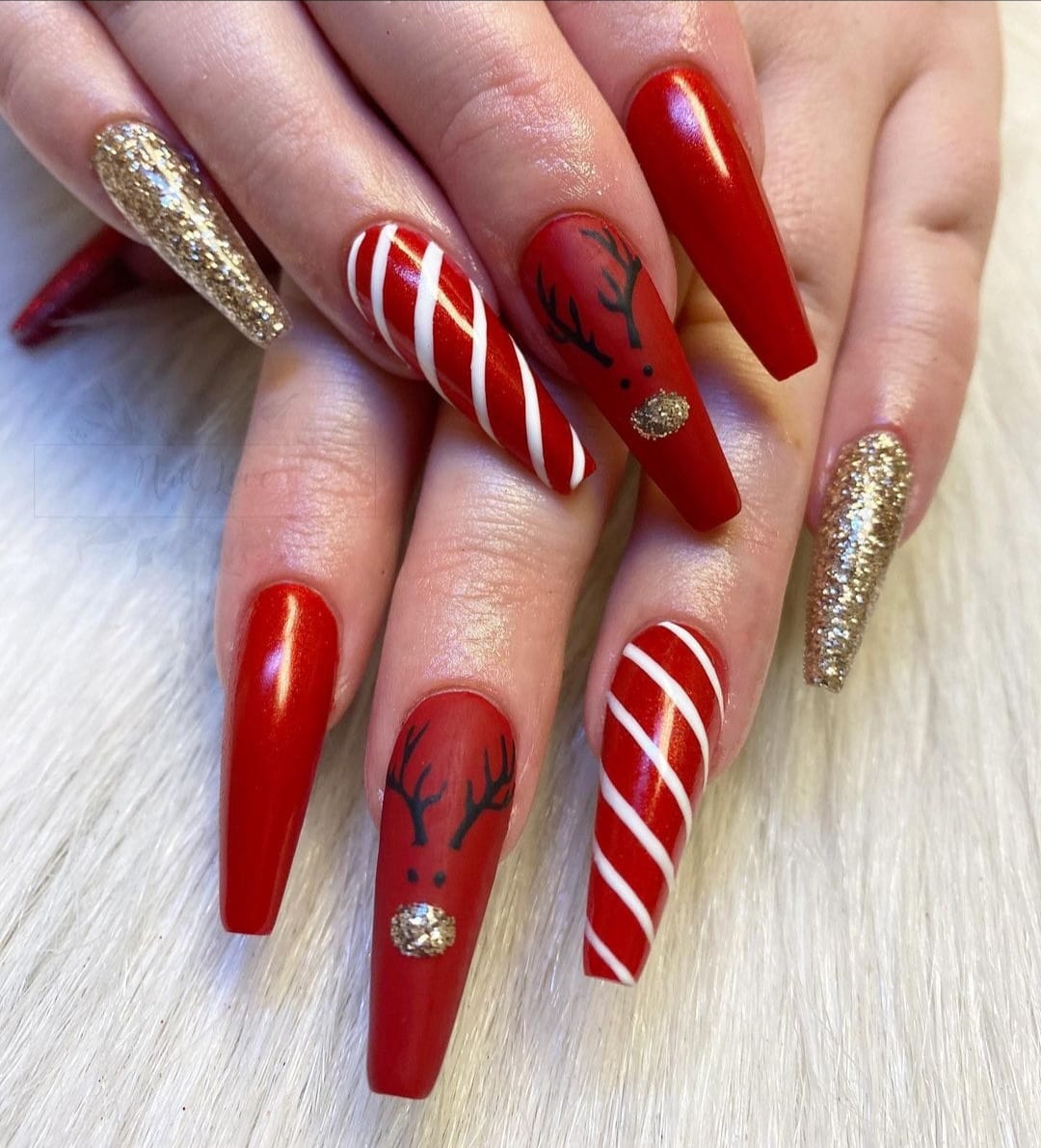 Festive Red And Gold