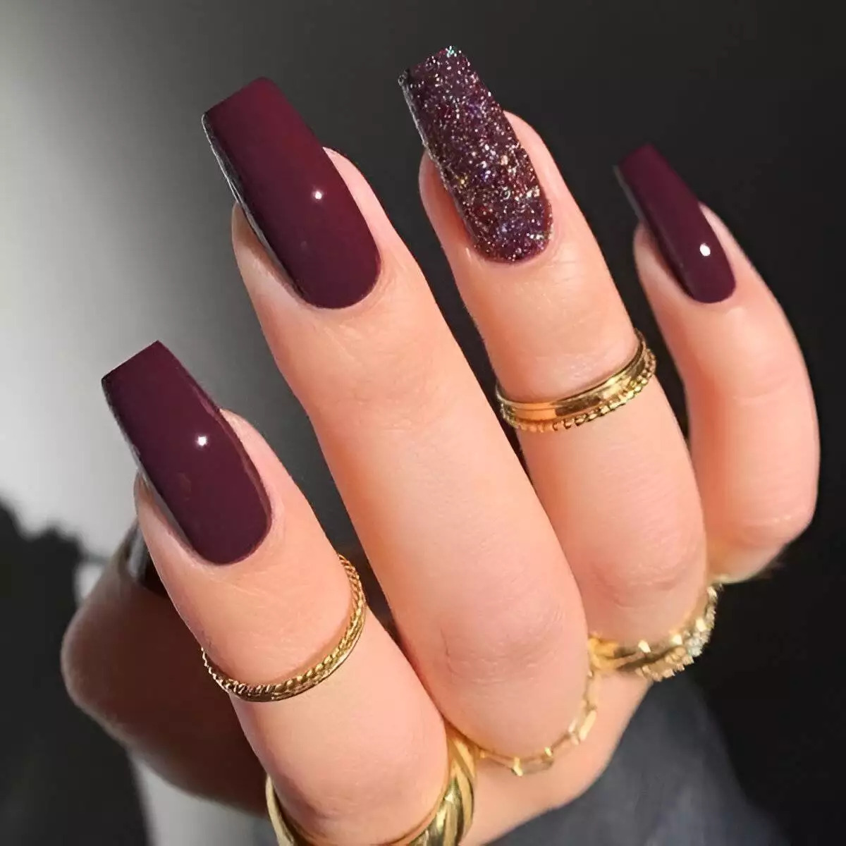 Sexy Red Wine Nails