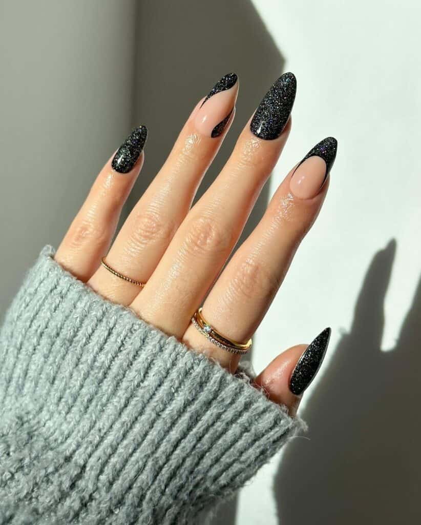 Black Winter Manicures