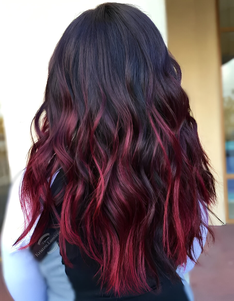 Burgundy Ombre