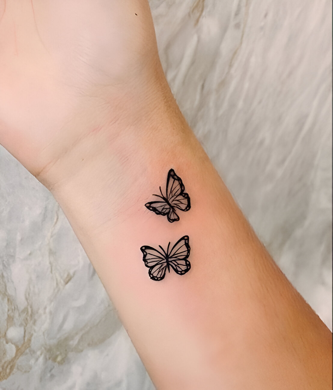 Charming Butterfly Tattoos On Wrist