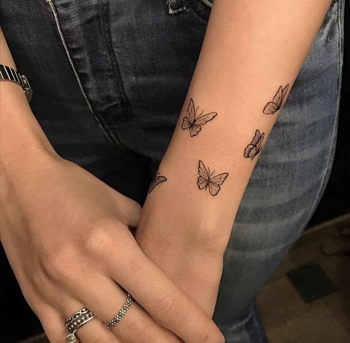 Cute Butterfly Tattoos On Wrist