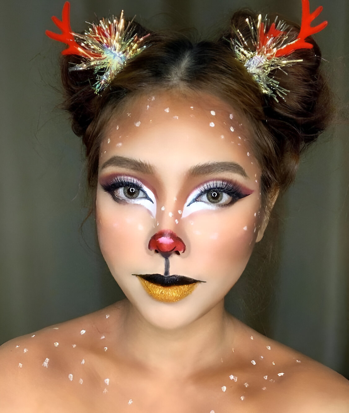 Cute Rudolph Makeup